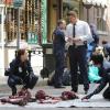 BONES:   Brennan (Emily Deschanel, L), Booth (David Boreanaz, C) and Cam (Tamara Taylor, R) investigate remains found in a city garbage can in "The Method in the Madness" episode of BONES airing Monday, Nov. 5 (8:00-9:00 PM ET/PT) on FOX.  ©2012 Fox Broadcasting Co.  Cr:  Ray Mickshaw/FOX