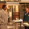BONES:   Brennan (Emily Deschanel, R) questions Jeffersonian intern Arastoo Vazir (guest star Pej Vahdat, L) in the &quot;The Patriot in Purgatory&quot; episode of BONES airing Monday, Nov. 12 (8:00-9:00 PM ET/PT) on FOX.  &#xa9;2012 Fox Broadcasting Co.  Cr:  Patrick McElhenney/FOX