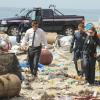 BONES:  Brennan (Emily Deschanel, R), Booth (David Boreanaz, L) and Hodgins (TJ Thyne, C) investigate remains washed up on the beach in the &quot;The Bod in the Pod&quot; episode of BONES airing Monday, Nov. 19 (8:00-9:00 PM ET/PT) on FOX.  &#xa9;2012 Fox Broadcasting Co.  Cr:  Ray Mickshaw/FOX