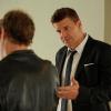 BONES:  Booth (David Boreanaz, R) investigates the death of a crime scene cleanup expert in the &quot;The Bod in the Pod&quot; episode of BONES airing Monday, Nov. 19 (8:00-9:00 PM ET/PT) on FOX. &#xa9;2012 Fox Broadcasting Co.  Cr:  Jennifer Clasen/FOX