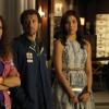 BONES:  Hodgins (TJ Thyne, second from L), Angela (Michaela Conlin, second from R) and Avalon (guest star Cyndi Lauper, R) help a high school girl (guest star Rachel Katherine DiPillo, L) find closure after the death of her friend in the milestone 150th episode of BONES, &quot;The Ghost in the Machine,&quot; airing Monday, Dec. 3 (8:00-9:01 PM ET/PT) on FOX.  &#xa9;2012 Fox Broadcasting Co.  Cr:  Patrick McElhenney/FOX