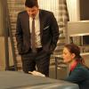 BONES:  Brennan (Emily Deschanel, R) and Booth (David Boreanaz, L) investigate a car that they believe may have hit and killed a young boy in the milestone 150th episode of BONES, &quot;The Ghost in the Machine,&quot; airing Monday, Dec. 3 (8:00-9:01 PM ET/PT) on FOX.  &#xa9;2012 Fox Broadcasting Co.  Cr:  Patrick McElhenney/FOX