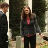 BONES:  Brennan (Emily Deschanel, C) and Booth (David Boreanaz, L) comfort  Akshay Mirza (guest star Vik Sahay, R) after he learns of the death of his business partner in the &quot;The Twist in the Plot&quot; episode of BONES airing Monday, Jan. 28 (8:00-9:00 PM ET/PT) on FOX.  &#xa9;2013 Fox Broadcasting Co.  CR:  Patrick McElhenney/FOX