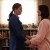 BONES:  While hospitalized after being shot, Brennan (Emily Deschanel, L) struggles with visions of her mother (guest star Brooke Langton, R) in the &quot;The Shot in the Dark&quot; episode of BONES airing Monday, Feb. 11 (8:00-9:00 PM ET/PT) on FOX. &#xa9;2013 Fox Broadcasting Co. Cr: Jordin Althaus/FOX