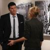 BONES:  Booth (David Boreanaz, L) questions a art gallery owner (guest star Annie Fitzgerald, L) about  chilling images which depict the victims childhood in Sierra Leone in the &quot;The Survivor in the Soap&quot; episode of BONES airing Monday, March 4 (8:00-9:00 PM ET/PT) on FOX.  &#xa9;2013 Jordin Althaus/FOX