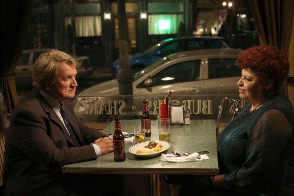BONES: Documentary Filmmaker Andrew Jursic (guest star Dave Thomas, L) has dinner with Caroline Julian (guest star Patricia Belcher, R) in the "The Blood from the Stones" episode of BONES airing Monday, March 25 (8:00-9:00 PM ET/PT) on FOX. ©2013 Fox Broadcasting Co. Cr: Patrick McElhenney/FOX BONES: Documentary Filmmaker Andrew Jursic (guest star Dave Thomas, L) has dinner with Caroline Julian (guest star Patricia Belcher, R) in the "The Blood from the Stones" episode of BONES airing Monday, March 25 (8:00-9:00 PM ET/PT) on FOX. ©2013 Fox Broadcasting Co. Cr: Patrick McElhenney/FOX