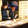 BONES:  Brennan (Emily Deschanel, L) and Dr. Clark Edison (guest star Eugene Byrd, C) to participate in a documentary to raise funds for The Jeffersonian in the &quot;The Blood from the Stones&quot; episode of BONES airing Monday, March 25 (8:00-9:00 PM ET/PT) on FOX.  Also pictured:  Guest star Dave Thomas, R.  &#xa9;2013 Fox Broadcasting Co.  Cr:  Patrick McElhenney/FOX