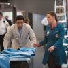 BONES:  Brennan (Emily Deschanel, R) and Jeffersonian intern Arastoo Vaziri (guest star Pej Vahdat, L) rush to prevent a viral outbreak linked to their murder investigation in the &quot;The Pathos in the Pathogens&quot; episode of BONES airing Monday, April 22 (8:00-9:00 PM ET/PT) on FOX. &#xa9;2013 Fox Broadcasting Co.  Cr:  Michael Desmond/FOX
