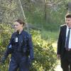 BONES: Brennan (Emily Deschanel, L) and Booth (David Boreanaz, R) investigate the murders of several FBI agents with whom Booth was close in the &quot;The Secret in the Siege&quot; season finale episode of BONES airing Monday, April 29 (8:00-9:00 PM ET/PT) on FOX. &#xa9;2013 Fox Broadcasting Co. Cr: Patrick McElhenney/FOX