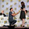 FOX FANFARE AT SAN DIEGO COMIC-CON © 2013: BONES cast members Emily Deschanel and David Boreanaz during the BONES panel on Thursday, July 18 at the FOX FANFARE AT SAN DIEGO COMIC-CON © 2013.  CR: Frank Micelotta/FOX  © 2013 FOX BROADCASTING