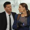 BONES: Brennan (Emily Deschanel, R) and Booth (David Boreanaz, L) investigate the murder of a state department accountant, whose remains were found in a hotel air conditioning unit in the &quot;The Secrets in the Proposal&quot; season premiere episode of BONES airing Monday, Sept. 16 (8:00-9:00 PM ET/PT) on FOX. &#xa9;2013 Fox Broadcasting Co. Cr: Ray Mickshaw/FOX