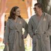 BONES:  Brennan (Emily Deschanel, L) and Booth (David Boreanaz, R) go undercover at a marriage retreat as previous personas &quot;Roxie&quot; and &quot;Tony&quot;  in the &quot;The Cheat in the Retreat&quot; episode of BONES airing Monday, Sept. 23 (8:00-9:00 PM ET/PT) on FOX. &#xa9;2013 Fox Broadcasting Co. Cr:  Patrick McElhenney/FOX