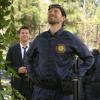 BONES:  Brennan (Emily Deschanel, R), Booth (David Boreanaz, L) and Hodgins (TJ Thyne, C) investigate remains that were found being eaten by bobcats in the &quot;The Cheat in the Retreat&quot; episode of BONES airing Monday, Sept. 23 (8:00-9:00 PM ET/PT) on FOX. &#xa9;2013 Fox Broadcasting Co.  Cr:  Patrick McElhenney/FOX
