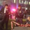 BONES:  L-R:  Booth (David Boreanaz), Cam (Tamara Taylor), Hodgins (TJ Thyne) and Brennan (Emily Deschanel) examine remains that have been displayed like a replica of a famous painting in the &quot;The Sense in the Sacrifice&quot; episode of BONES airing Monday, Oct. 7 (8:00-9:00 PM ET/PT) on FOX.  &#xa9;2013 Fox Broadcasting Co.  Cr:  Patrick McElhenney/FOX