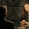 BONES:  Brennan (Emily Deschanel, R) questions a surgeon who may have taken part in the murder of an FBI agent in the &quot;The Sense in the Sacrifice&quot; episode of BONES airing Monday, Oct. 7 (8:00-9:00 PM ET/PT) on FOX.  &#xa9;2013 Fox Broadcasting Co.  Cr:  Patrick McElhenney/FOX