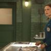 BONES:  Brennan (Emily Deschanel) is surprised by an unexpected visitor in the "The Sense in the Sacrifice" episode of BONES airing Monday, Oct. 7 (8:00-9:00 PM ET/PT) on FOX.  ©2013 Fox Broadcasting Co.  Cr:  Patrick McElhenney/FOX