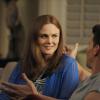 BONES:  Brennan (Emily Deschanel, L) and Booth (David Boreanaz, R) discuss their bucket lists in the &quot;The Lady on the List&quot; episode of BONES airing Monday, Oct. 14  (8:00-9:00 PM ET/PT) on FOX.  &#xa9;2013 Fox Broadcasting Co.  Cr:  Ray Mickshaw/FOX