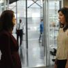 BONES:  Brennan (Emily Deschanel, L) asks Angela (Michaela Conlin, R) to be her Maid of Honor in the "The Lady on the List" episode of BONES airing Monday, Oct. 14  (8:00-9:00 PM ET/PT) on FOX.  ©2013 Fox Broadcasting Co.  Cr:  Ray Mickshaw/FOX