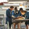 BONES:  Instead of focusing on her wedding, Brennan (Emily Deschanel, R) becomes distracted by a murder case in the &quot;The Woman in White&quot; episode of BONES airing Monday, Oct. 21 (8:00-9:00 PM ET/PT) on FOX.  Also pictured L-R:  TJ Thyne, Michaela Conlin and Tamara Taylor  &#xa9;2013 Fox Broadcasting Co.  Cr:  Patrick McElhenney/FOX
