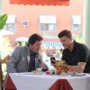 BONES:  While on his honeymoon in Buenos Aires, Booth (David Boreanaz, R) takes on a case and works with local detective Raphael Valenza (guest star Joaquim De Almeida, L) in the "The Nazi on the Honeymoon" time period premiere episode of BONES airing Friday, Nov. 8 (8:00-9:00 PM ET/PT) on FOX.  ©2013 Fox Broadcasting Co.  Cr:  Ray Mickshaw/FOX