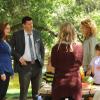 BONES: Believing they may be a link to their current case, Brennan (Emily Deschanel, L) and Booth (David Boreanaz, second from L) interview mothers on a play date at a local park in the "The Dude in the Dam" episode of BONES airing Monday, Nov. 11 (8:00-900 PM ET/PT) on FOX.  ©2013 Fox Broadcasting Company.  Cr:  Ray Mickshaw/FOX