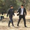 BONES:  Booth (David Boreanaz, R) and Cam (Tamara Taylor, L) arrive to investigate remains found in a field in the &quot;The Spark in the Park&quot; episode of BONES airing Friday, Dec. 6 (8:00-9:00 PM ET/PT) on FOX.  &#xa9;2013 Fox Broadcasting Company.  Cr: Ray Mickshaw/FOX