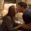BONES:  Brennan (Emily Deschanel, L) and Booth (David Boreanaz, R) share an evening at home in the &quot;The Ghost in the Killer&quot; episode of BONES airing Friday, Jan. 10 (8:00-9:00 PM ET/PT) on FOX.  &#xa9;2013 Fox Broadcasting Co.  Cr:  Jennifer Clasen/FOX