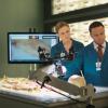 BONES:  Brennan (Emily Deschanel, L) and Dr. Clark Edison (guest star Eugene Byrd, R) examine remains of a professional sailor in the &quot;The Ghost in the Killer&quot; episode of BONES airing Friday, Jan. 10 (8:00-9:00 PM ET/PT) on FOX. &#xa9;2013 Fox Broadcasting Co.  Cr:  Jordin Althaus/FOX