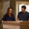 BONES:  A package filled with remains is delivered to Brennan (Emily Deschanel, L) and Booth's (David Boreanaz, R) home in the &quot;The Ghost in the Killer&quot; episode of BONES airing Friday, Jan. 10 (8:00-9:00 PM ET/PT) on FOX.  &#xa9;2013 Fox Broadcasting Co.  Cr:  Jennifer Clasen/FOX