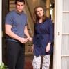 BONES:  A package filled with remains is delivered to Brennan (Emily Deschanel, R) and Booth's (David Boreanaz, L) home in the &quot;The Ghost in the Killer&quot; episode of BONES airing Friday, Jan. 10 (8:00-9:00 PM ET/PT) on FOX.  &#xa9;2013 Fox Broadcasting Co.  Cr:  Jennifer Clasen/FOX