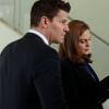 BONES:  Brennan (Emil Deschanel, L) and Booth (David Boreanaz, L) investigate a kidnapping, which turns into a murder in the &quot;The Heiress in the Hill&quot; episode of BONES airing Friday, Jan. 31 (8:00-9:00 PM ET/PT) on FOX.  &#xa9;2014 Fox Broadcasting Co.  Cr:  Patrick McElhenney/FOX
