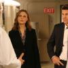 BONES: Brennan (Emily Deschanel, second from L) and Booth (David Boreanaz, second from R) have questions for scientists at a cryogenic preservation facility in the &quot;The Cold in the Case&quot; episode of BONES airing Friday, April 14 (8:00-9:00 PM ET/PT) on FOX. &#xa9;2014 Fox Broadcasting Co. Cr: Patrick McElhenney/FOX