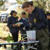 BONES: Brennan (Emily Deschanel) examines cryogenically frozen remains in the &quot;The Cold in the Case&quot; episode of BONES airing Friday, April 14 (8:00-9:00 PM ET/PT) on FOX. &#xa9;2014 Fox Broadcasting Co. Cr: Ray Mickshaw/FOX