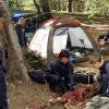 BONES:  L-R:  The Jeffersonian team, Dr. Clark Edison (guest star Eugene Byrd), Cam (Tamara Taylor), Brennan (Emily Deschanel) and Booth (David Boreanaz) investigate the death of the daughter of a wealthy family whose remains were found in a national park in the &quot;The Nail in the Coffin&quot; episode of BONES airing Monday, April 21 (8:00-9:00 PM ET/PT) on FOX. &#xa9;2014 Fox Broadcasting Co. Cr: Patrick McElhenney/FOX