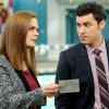 BONES: Brennan (Emily Deschanel, L) and Sweets (John Francis Daley, R) investigate the death of a college swim coach in the &quot;The Drama in the Queen&quot; episode of BONES airing Monday, April 28 (8:00-9:00 PM ET/PT) on FOX. &#xa9;2014 Fox Broadcasting Co. Cr: Patrick McElhenney/FOX