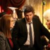BONES: When a college swim coach is found dead, Booth (David Boreanaz, C) and Brennan (Emily Deschanel, L) investigate his secret past in the &quot;The Drama in the Queen&quot; episode of BONES airing Monday, April 28 (8:00-9:00 PM ET/PT) on FOX. Also pictured:  Guest star Shawn Ryan (R).  &#xa9;2014 Fox Broadcasting Co. Cr: Patrick McElhenney/FOX