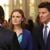 BONES:  Booth (David Boreanaz, R) prepares to be questioned by a Senate subcommittee in the "The Recluse in the Recliner" Season Finale episode of BONES airing Monday, May 19 (8:00-9:00 PM ET/PT) on FOX.  Also pictured:  Emily Deschanel, L.  ©2014 Fox Broadcasting Co.  Cr:  Patrick McElhenney/FOX