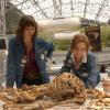 BONES: Dr. Temperance Brennan (Emily Deschanel, R) and her team of scientists read clues in victims' bones that may help to solve murder investigations where standard practices have failed in the new one-hour drama BONES, premiering Tuesday, Sept. 13 (8:00-9:00 PM ET/PT) on FOX. Also pictured:  Michaela Conlin as Angela.  ™©2005 FOX BROADCASTING COMPANY. Cr: Ron Eisenberg/FOX.  