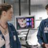 BONES:  When an affluent prep school student is found dead Brennan (Emily Deschanel, L) proves that it was indeed murder, not suicide in the BONES episode "A Boy In A Tree" airing Tuesday, Sept. 20 (8:00-9:00 PM ET/PT) on FOX.  Also pictured:  Michaela Conlin as Angela (R).  ™©2005 Fox Broadcasting Co.  Cr:  Sam Urdank/FOX.