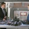 BONES:  Booth (David Boreanaz, L) and Brennan (Emily Deschanel, L) investigate a dead body found in a wall at a club in the BONES episode "The Man in the Wall" airing Tuesday, Nov. 15 (8:00-9:00 PM ET/PT) on FOX.  ™©2005 Fox Broadcasting Co.  Cr:  Isabella Vosmikova/FOX.