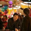 BONES:  Booth (David Boreanaz, L) meets Brennan's brother Russ (Loren Dean, R) in the BONES season finale episode "The Woman in Limbo" airing Wednesday, May 17 (8:00-9:00 PM ET/PT) on FOX.  Also pictured:  Pat Skipper (R).  ©2006 Fox Broadcasting Co.  Cr:  Isabella Vosmikova/FOX