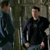 BONES:  Booth (David Boreanaz, C) and Brennan (Emily Deschanel, R) investigate a possible link how Brennan's mother disappeared in the BONES season finale episode "The Woman in Limbo" airing Wednesday, May 17 (8:00-9:00 PM ET/PT) on FOX.  Also pictured:  Pat Skipper (L).  ©2006 Fox Broadcasting Co.  Cr:  Isabella Vosmikova/FOX