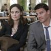 BONES:  Booth (David Boreanaz, R) and Brennan (Emily Deschanel, L) investigate the death of a child beauty pageant star in the BONES episode
"The Girl with the Curl" airing Wednesday, Nov. 1 (8:00-9:00 PM ET/PT) on
FOX.  ©2006 Fox Broadcasting Co.  Cr:  Carin Baer/FOX
