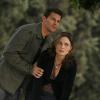 BONES:  Booth (David Boreanaz, L) makes an important decision that changes Brennan's (Emily Deschanel, R) life in the BONES episode "Judas on a Pole" airing Wednesday, Dec. 13 (8:00-9:00 PM ET/PT) on FOX.  ©2006 Fox Broadcasting Co.  Cr:  Isabella Vosmikova/FOX