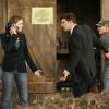 BONES:  Booth (David Boreanaz, C) and Brennan (Emily Deschanel, L) arrest a farmer (Robert Blesse, R) when they suspect he is involved with the death of a rival farmer in the BONES episode "The Secret in the Soil" airing Tuesday, Oct. 23 (8:00-9:00 PM ET/PT) on FOX.  ©2007 Fox Broadcasting Company.  Cr:  Isabella Vosmikova/FOX