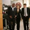 BONES:  Booth (David Boreanaz, R) and Brennan (Emily Deschanel, C) interview the Producer (Richard Gant, L) of a popular reality television show when the show's host is found dead in the BONES episode &quot;The Man in the Outhouse&quot; airing Wednesday, Sept. 10 (8:00-9:00 PM ET/PT) on FOX.  &copy;2008 Fox Broadcasting Co.  Cr:  Adam Taylor/FOX