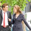 BONES:  Booth (David Boreanaz, L) and Brennan (Emily Deschanel, R)  discuss the death of a popular reality television show host in the BONES episode &quot;The Man in the Outhouse&quot; airing Wednesday, Sept. 10 (8:00-9:00 PM ET/PT) on FOX.  &copy;2008 Fox Broadcasting Co.  Cr:  Mark Lipson/FOX
