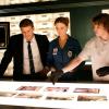 BONES:  Zack (Eric Millegan, R) returns to help Brennan (Emily Deschanel, C) and Booth (David Boreanaz, L) find the murderer of a writer found in a pond in the BONES episode &quot;The Perfect Pieces in the Purple Pond&quot; airing Wednesday, Sept. 24 (8:00-9:00 PM ET/PT) on FOX.
&copy;2008 Fox Broadcasting Co.  Cr:  Greg Gayne/FOX