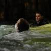 BONES:  Booth (David Boreanaz, R) is kidnapped and trapped on a ship in the middle of the ocean in the BONES episode &quot;The Hero in the Hold&quot; airing Thursday, Jan.  22 (8:00-9:00 PM ET/PT) on FOX.  &copy;2008 Fox Broadcasting Co.  Cr:  Michael Yarish/FOX