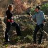 BONES:  Brennan (Emily Deschanel, L) and Hodgins (TJ Thyne, R) search for clues in the BONES episode "The Princess and the Pear" airing Thursday, Feb. 19 (8:00-9:00 PM ET/PT) on FOX.  ©2009 Fox Broadcasting Co.  Cr:  Isabella Vosmikova/FOX